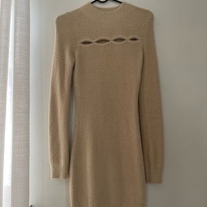 Beige sweater dress size M